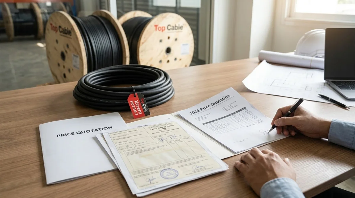 Quy Trình Mua Cáp Cao Su Top Cable Chính Hãng Tại Việt Nam Thành phẩm hoàn thiện báo Giá Cáp Cao Su Xtrem H07RN-F Top Cable (Spain) Mới Nhất 2026 - CO CQ Đầy Đủ – quy Trình Mua Cáp Cao Su Top Cable Chính Hãng Tại…