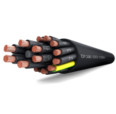 TOP CABLE- FLEXTEL® 110 ES05VV-F BLACK 300/500V 