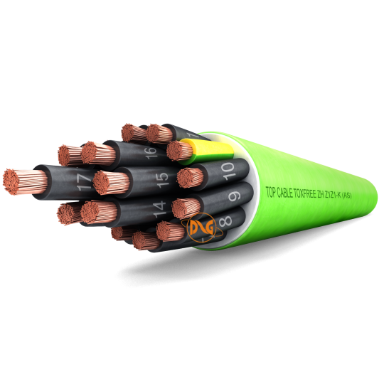 TOP CABLE-TOXFREE® ZH Z1Z1-K (AS) GREEN 0.6/1KV 